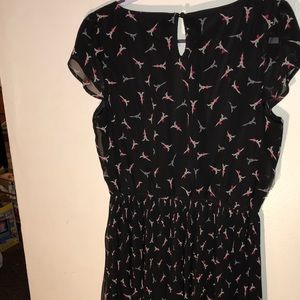 Elle Black Paris Eiffel Tower Dress